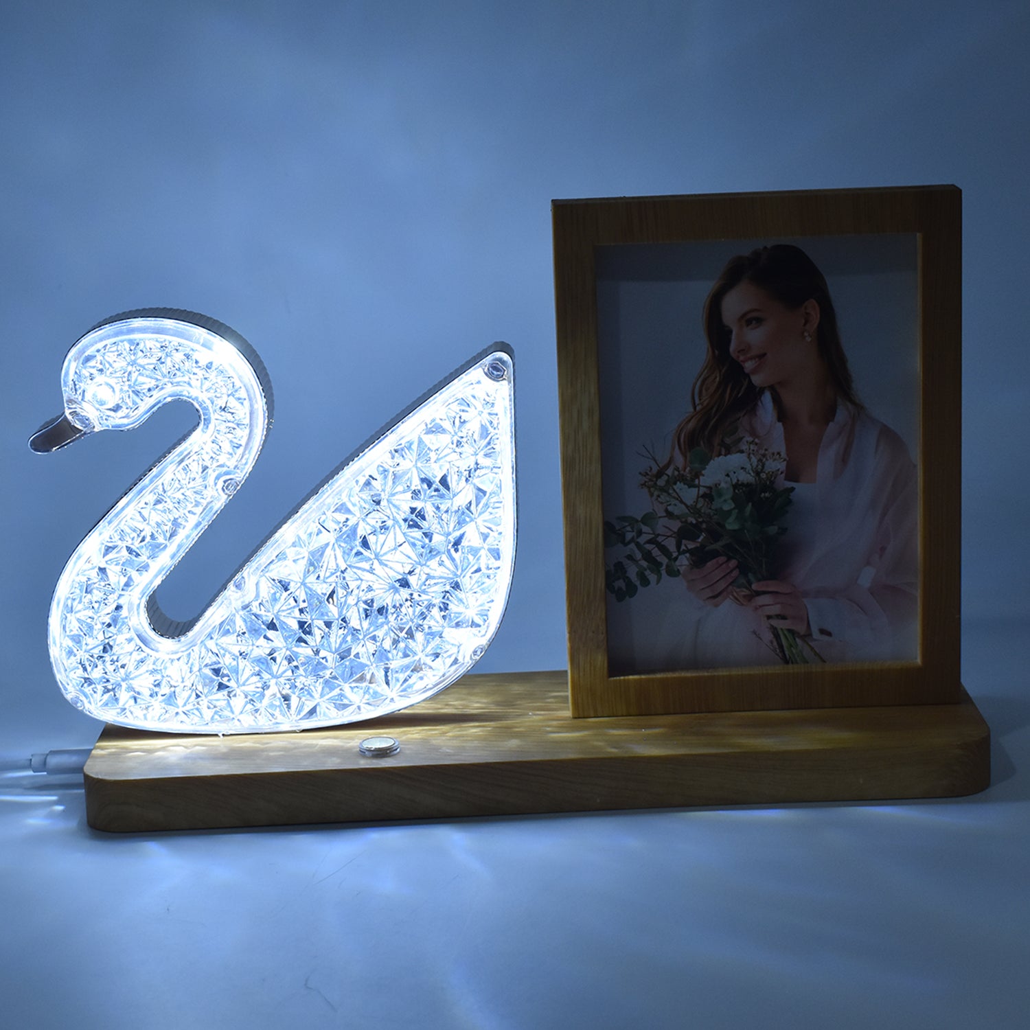 Duck Shape Cystal Led Lamp  Photo Frame Night Lamp  Wedding Gift  Love Couple Duck Shape Cystal Led Lamp  Photo Frame Night Lamp  Wedding Gift  Love Couple